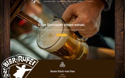Der Bierrufer Erfurt: Titelbild Website